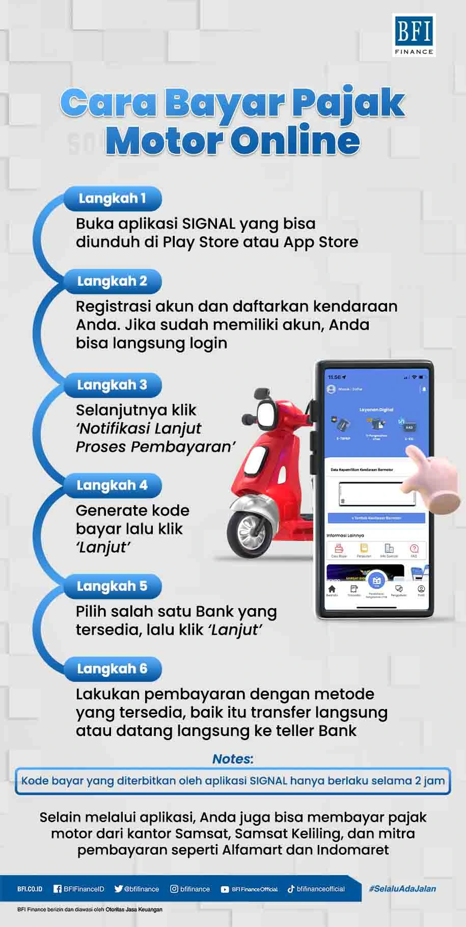 cara bayar pajak motor online